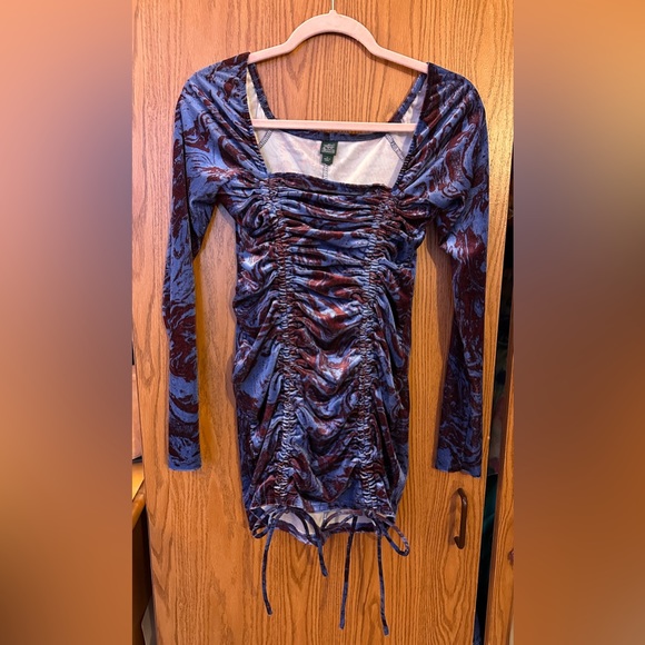 Wild Fable Blue and Purple marble mini dress - Picture 1 of 3